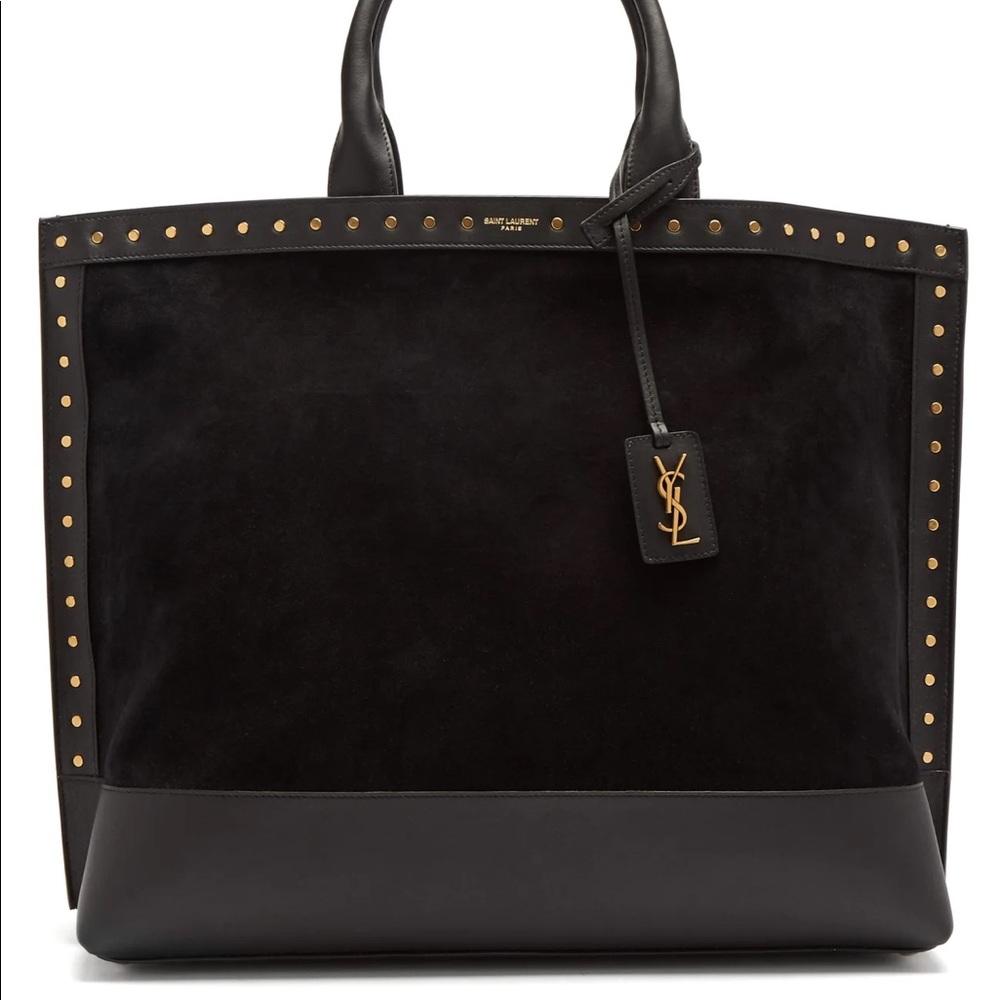 SAINT LAURENT | Studded Leather Shopper/Tote